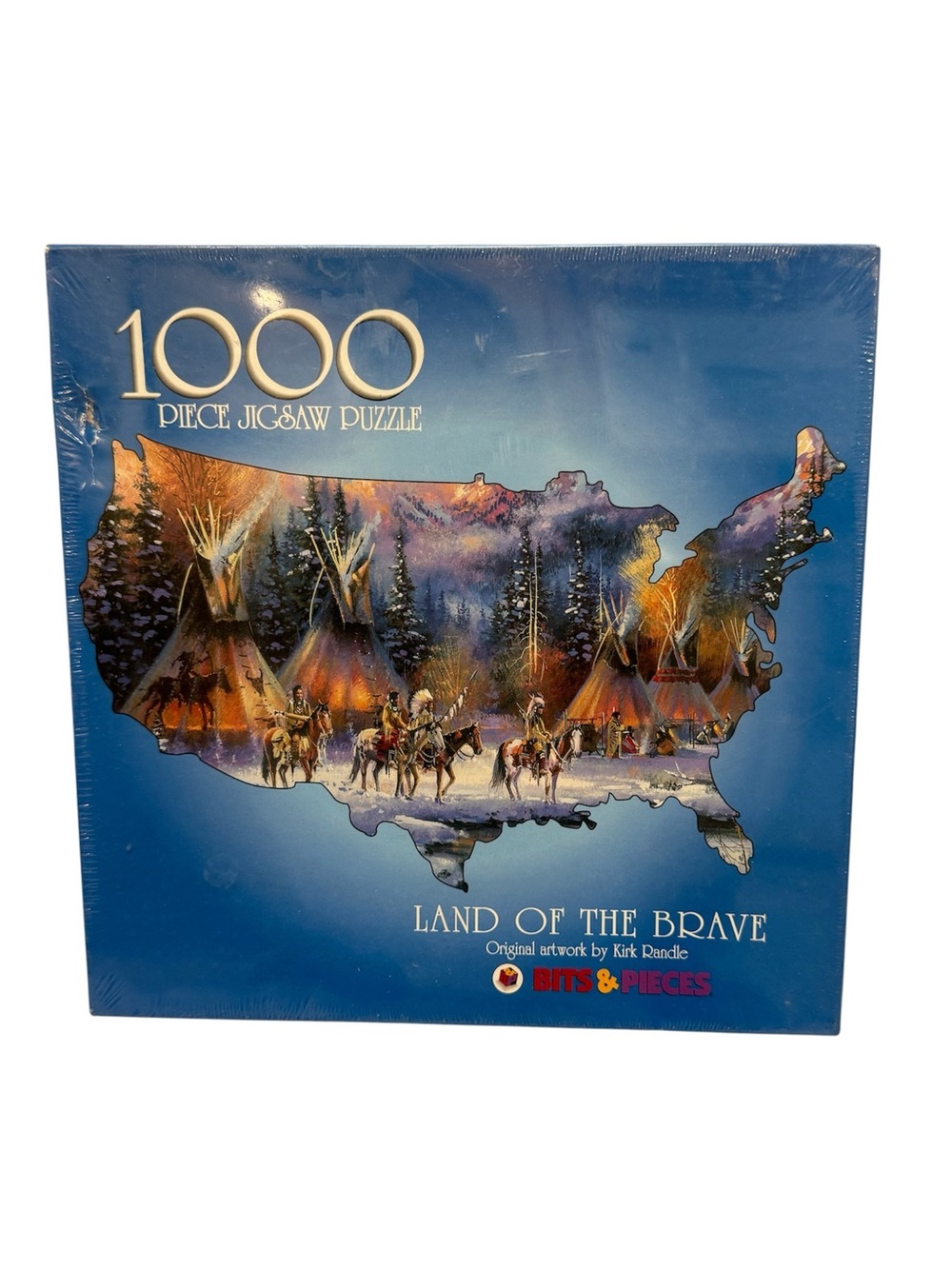 Jigsaw Puzzle Bits & Pieces Land of the Free 1000 Piece Puzzle Kirk Randle New